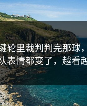 法甲关键轮里裁判判完那球，凯尔特人全队表情都变了，越看越上头